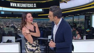 '¡Qué plancha!': El chascarro en vivo de Natasha Kennard justo al comenzar Meganoticias Amanece este martes