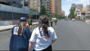 Un muerto tras violenta balacera registrada en pleno centro de Santiago