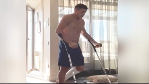 Hasta con muletas: Alexis Sánchez publica video de su recuperación física