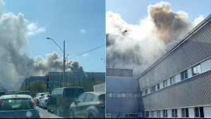 Incendio afecta a Hospital Regional de Antofagasta: Gran columna de humo es visible desde una amplia distancia