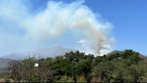 Alerta Roja: Evacúan sector de la comuna de Hijuelas por incendio forestal que amenaza a viviendas