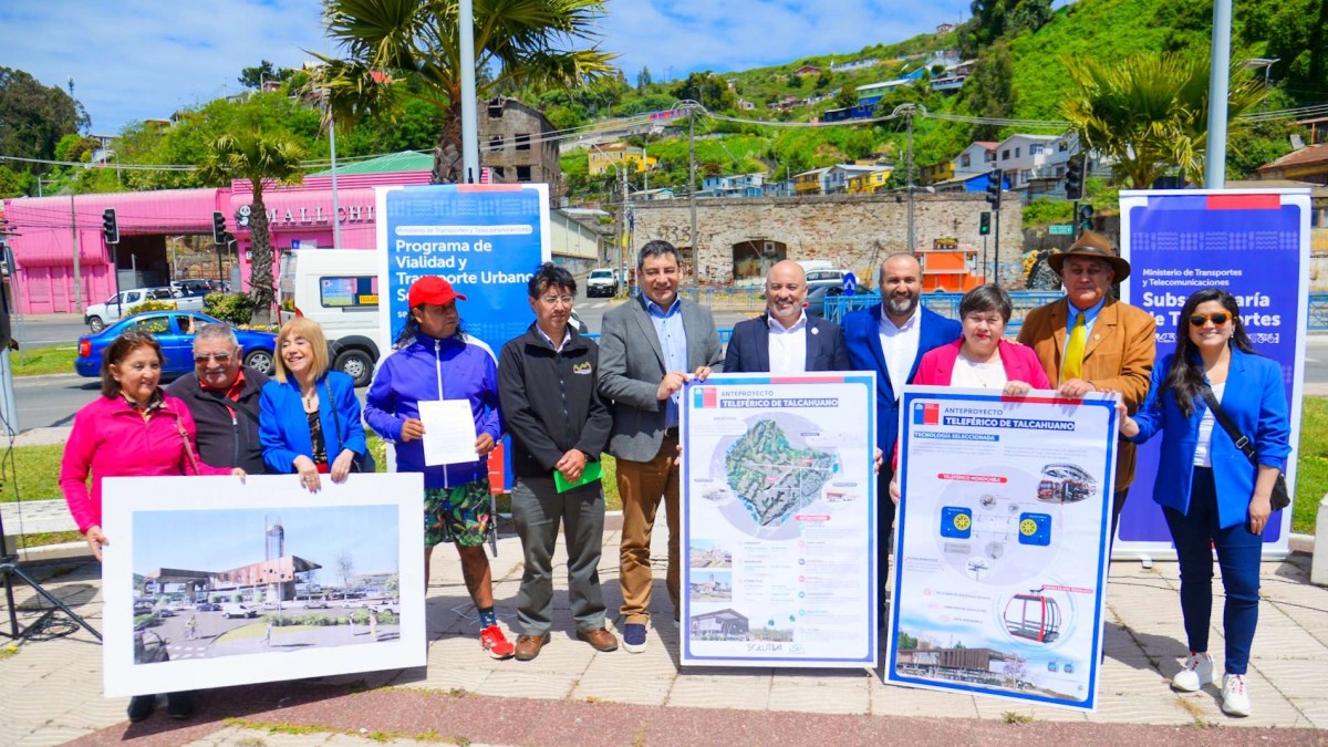 Inversión de 130 mil millones de pesos: Presentan innovador proyecto de teleférico para Talcahuano