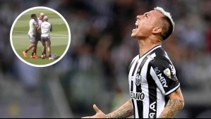 El tenso cruce entre Eduardo Vargas y figura del Atlético Mineiro en la previa de la final de la Copa Libertadores