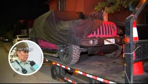 'El vehículo presenta daños en sus chapas': Carabineros se refiere al robo del Jeep de Naya Fácil