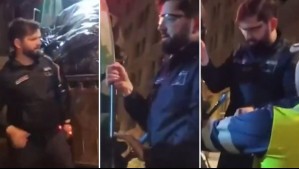 'Bájese, bájese': Graban al Presidente Boric ayudando a recolectores de basura afuera de La Moneda