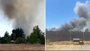 'Cercano a sectores poblados': Declaran Alerta Roja por incendio forestal que afecta a Calera de Tango
