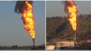 Video muestra grandes llamas y humo negro proveniente de la Refinería de Enap en Concón