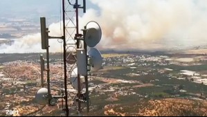 Senapred pide evacuar sector de Quillota por incendio forestal