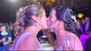 Pareja del fútbol chileno contrajo matrimonio y conquistó a las redes con sus postales