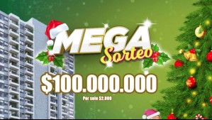 Mega Sorteo de Navidad: Así puedes participar por $100 millones, un departamento y un auto 0 kilómetros