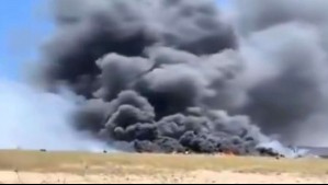 Incendio consume basural en Maipú: Alerta por su cercanía con depósito de ENAP