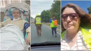 'Ayudemos a Matías': Madre camina desde Osorno a Santiago por su hijo que necesita un transplante de riñon