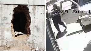 Hicieron un forado: Video muestra a delincuentes robando $80 millones desde centro de producción de hamburguesas en Recoleta