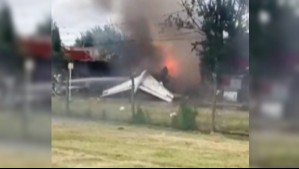 Avión se estrelló contra una casa en Argentina: Murieron el piloto y el copiloto