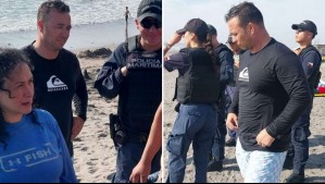 No podía salir del mar por la corriente: Turista es rescatado en Playa Las Machas por carabinero que estaba en su día libre