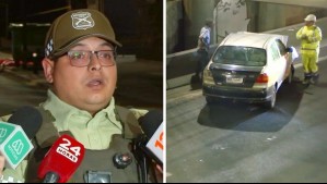 'Intenta ingresar por puerta del copiloto': Carabineros por sujeto que murió atropellado al tratar de asaltar auto en movimiento