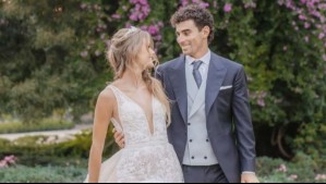 Con palos de golf y un vehículo clásico: Así fue el matrimonio religioso de Joaquín Niemann y Titi Hellema