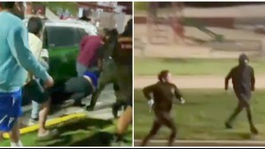 Carabinero de franco frustra encerrona en Maipú: Video muestra a un delincuente detenido y al resto de la banda escapando