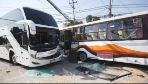 18 lesionados tras accidente de tránsito entre dos buses registrado en Estación Central