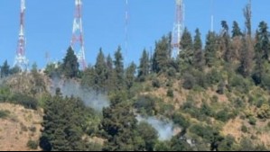 Incendio en Cerro San Cristóbal ya se encuentra controlado