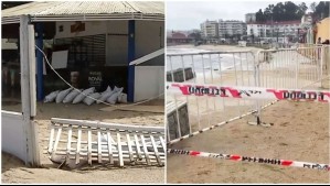 'Destruyó prácticamente todo, tuvimos que arrancar': Marejadas provocan daños en playas de Pingueral y Algarrobo