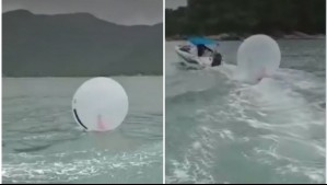 Encuentran a niño flotando en una burbuja inflable en el mar de Brasil: Estuvo perdido por varios minutos