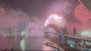 Con impactante show pirotécnico: Así se vivió el Año Nuevo en Sydney