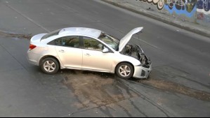 Mujer termina con heridas graves tras accidente en pleno centro de Santiago