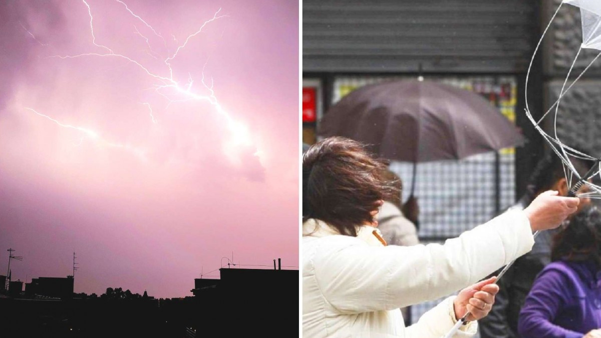 Lluvia, tormentas eléctricas y vientos de hasta 60 km/h: Las zonas en las que se esperan precipitaciones este viernes