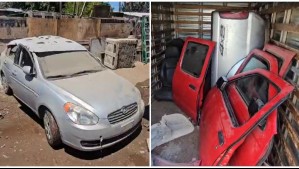 Carabineros recupera 4 vehículos con encargo en La Pintana: Estaban en centro de acopio de autos robados