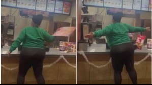 Se enojó porque no le dieron sus papas fritas: Mujer agrede a trabajadores de un restaurante de comida rápida en EEUU