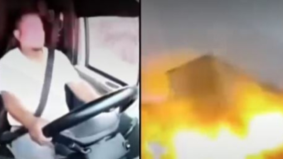 Video muestra impactante choque de camiones en México: Se incendiaron al instante