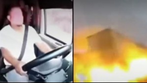 Video muestra impactante choque de camiones en México: Se incendiaron al instante