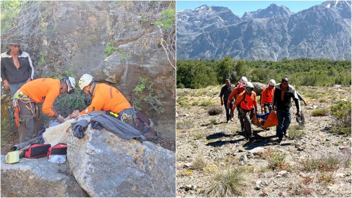 Cayó de su caballo en una quebrada de 10 metros: GOPE logra rescate en helicóptero tras grave caída de arriero en Molina