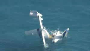 Captan en video caída de avioneta turística en el mar de Australia que dejó a tres muertos