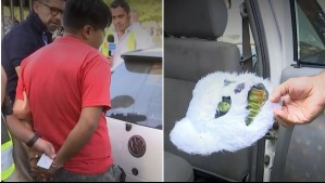 Dijo que lo compró por Facebook: Conductor es detenido por manejar auto con encargo por robo y objetos sospechosos