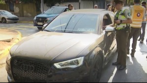 Auto de lujo fue llevado al corral municipal: Circulaba con la patente en el vidrio y la revisión técnica vencida