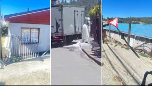 Camión causa pánico en Concepción: Errático conductor arrasó con portones de casas y casi atropella a vecinos