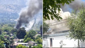 Incendio con peligro de propagación afecta a restaurante en La Reina