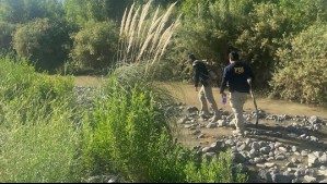 Encuentran restos humanos en ribera norte del río Aconcagua en San Felipe
