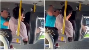 Graban a chofer que agredió a estudiante que quiso pagar con la TNE: Lo desvincularon de sus funciones