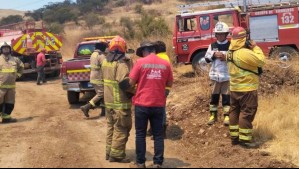 Incendio forestal afecta a sector de Lonquén en Talagante
