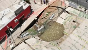 Enorme socavón en cancha de Conchalí: Municipio solicita reunión urgente con el Ministerio de Obras Públicas