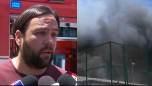 'El estado es controlado': Alcalde de San Joaquín tras incendio de grandes proporciones en su comuna