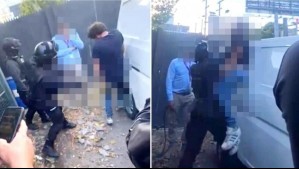 Lo golpearon con un palo: Video muestra brutal agresión de guardias a un hombre en la Región Metropolitana