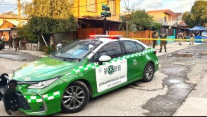 Carabinero dispara a hombre que intentó apuñalarlo durante un procedimiento por VIF en Lo Espejo