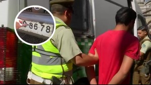 Detienen a conductor que adulteró la placa patente de su vehículo con huincha aisladora en Santiago