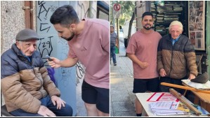 Histórico atleta chileno se hace viral mostrando su kiosco en Santiago: A sus 84 años vende calendarios y letreros