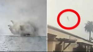 Videos registran el momento en que un avión cayó al mar en Estados Unidos