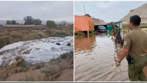 Llaman a evacuar sectores de la región de Antofagasta por desbordes de ríos tras intensas lluvias